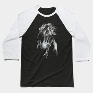 Bucking Horse Dancing in an Abstract Way Baseball T-Shirt